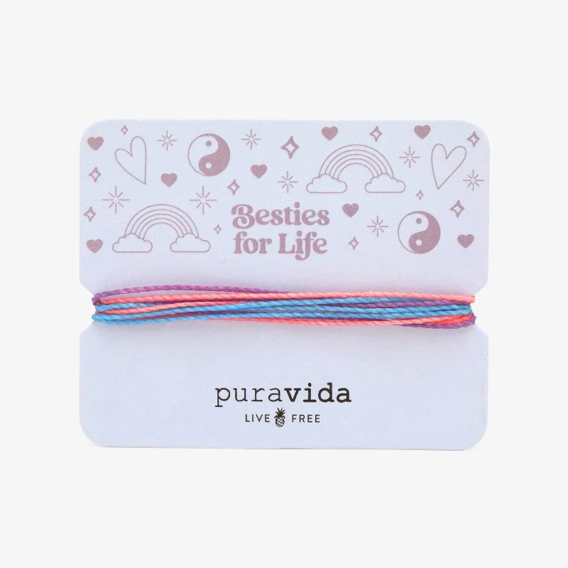 Silk Bracelets -Besties for Life Bracelet Card