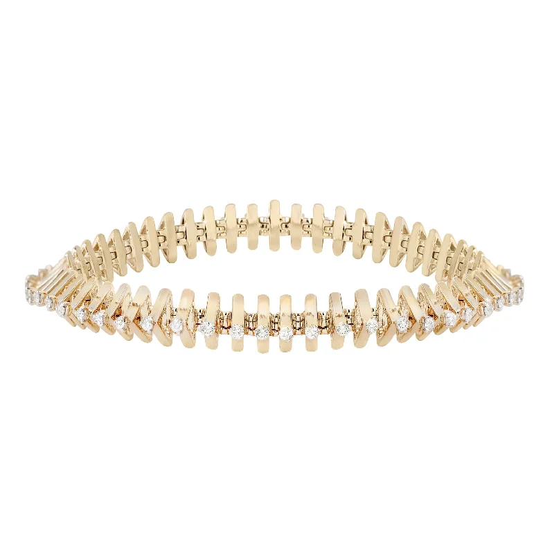 Elegant Bracelets -Tricone Tennis Bracelet