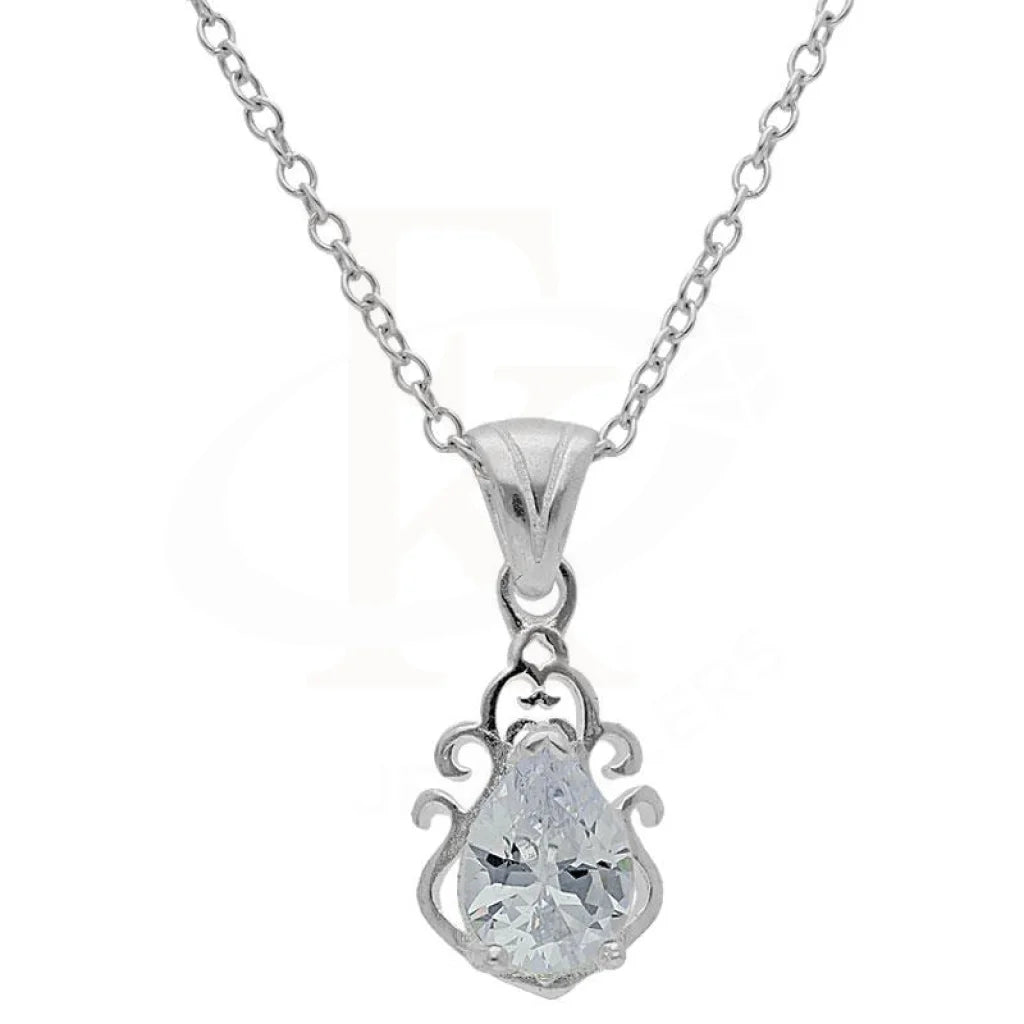 Animal Necklaces -Sterling Silver 925 Necklace (Chain With Solitaire Pendant) - FKJNKLSL3059