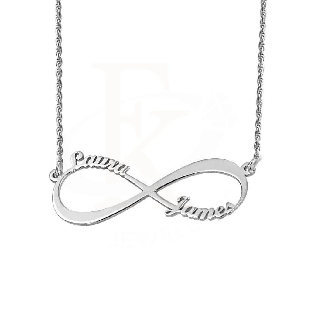 Crystal Necklaces -Silver 925 Infinity Name Necklace - FKJNKL1916