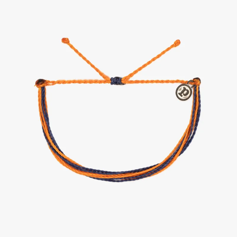 Knotted Bracelets -Navy & Orange Bracelet