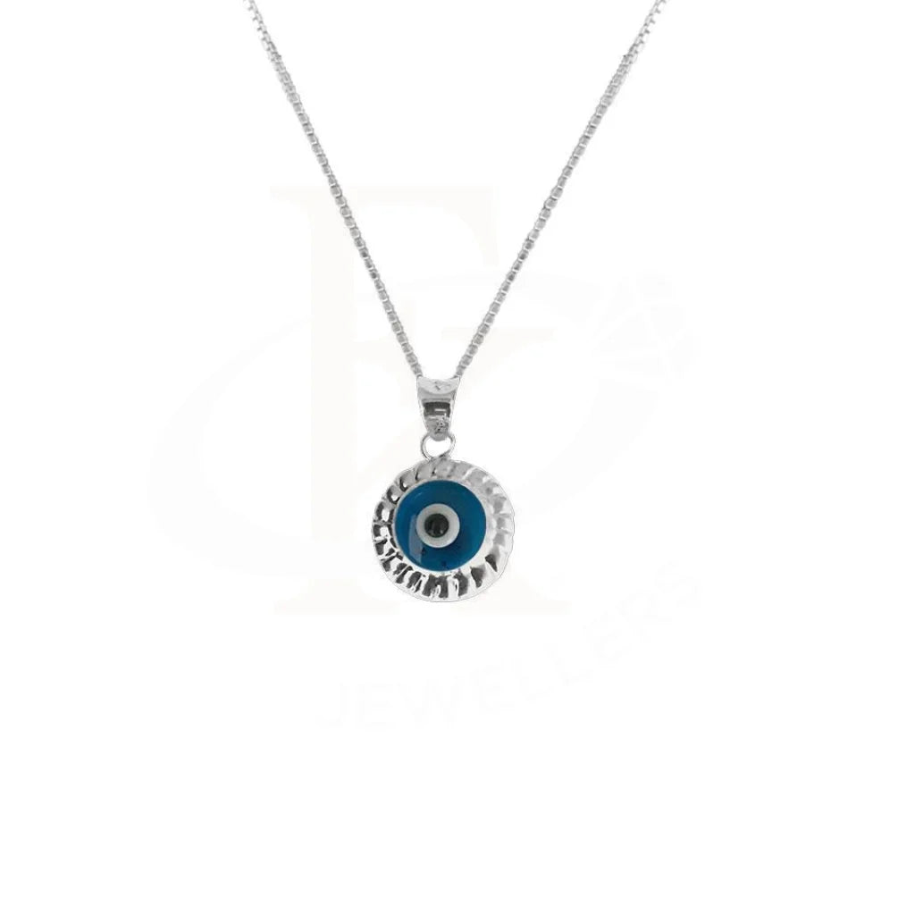 Faith Necklaces -Sterling Silver 925 Necklace (Chain with Evil Eye Pendant) - FKJNKL1695