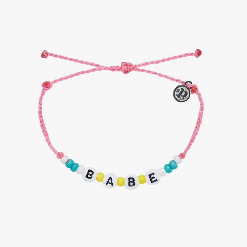 Courage Bracelets -Babe Alphabet Bead Bracelet