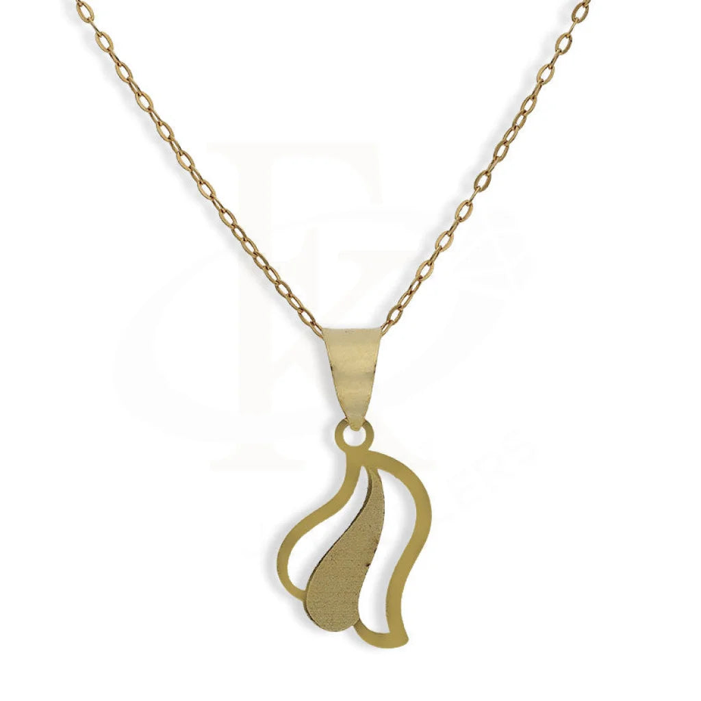 Clavicle Necklaces -Gold Necklace (Chain with Pendant) 18KT - FKJNKL18K2336