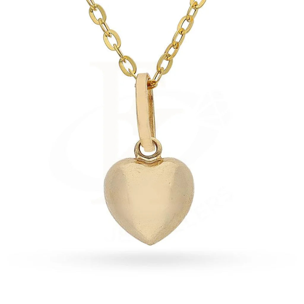 Pendant Necklaces -Gold Necklace (Chain with Heart Pendant) 18KT - FKJNKL1667