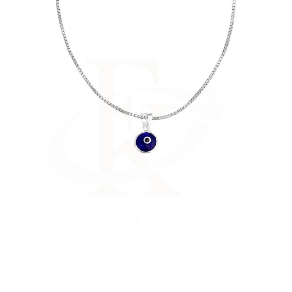 Resin Necklaces -Sterling Silver 925 Necklace (Chain with Evil Eye Pendant) - FKJNKL1779