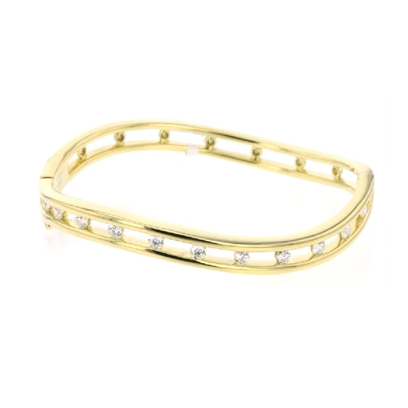 Family Bracelets -0.98 ctw Diamond Bangle Bracelet