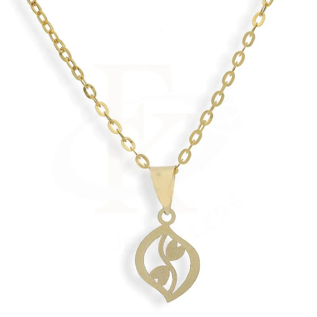 Rhinestone Necklaces -Gold Necklace (Chain with Pendant) 18KT - FKJNKL18K2083