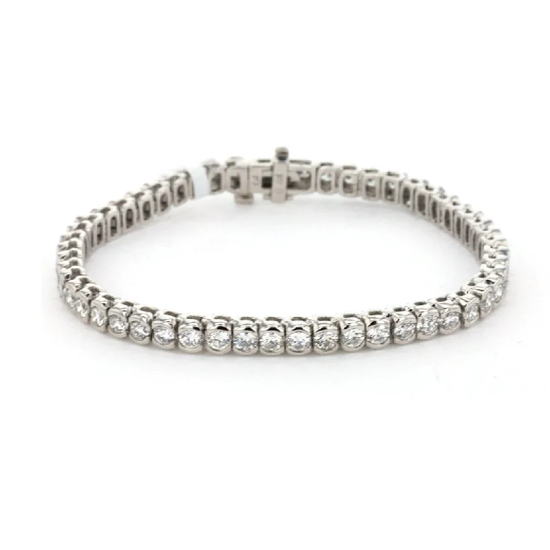 Thin Bracelets -5.50 ctw Diamond Tennis Bracelet