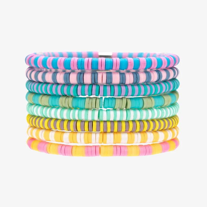 Heirloom Bracelets -Vacation Vibes Bright Stretch Bracelet Set of 8