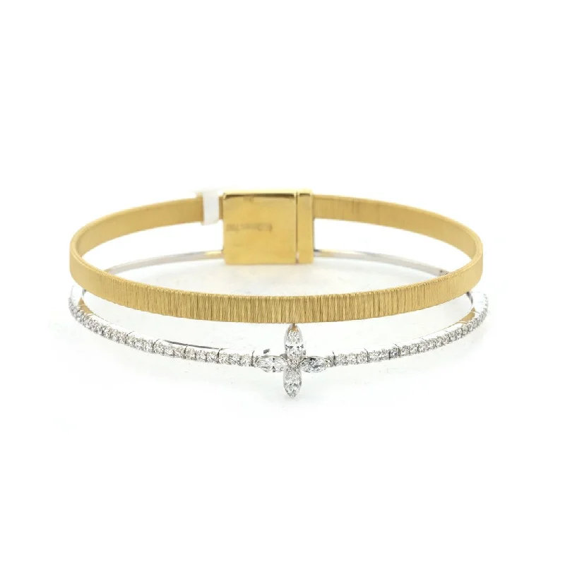 Harmony Bracelets -0.89 ctw Diamond 2-Row Bracelet