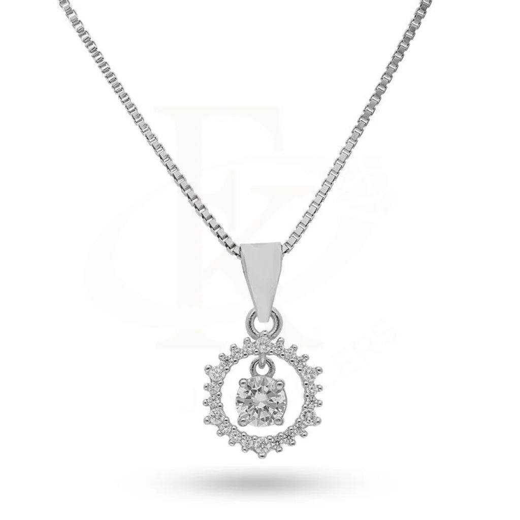 Romantic Necklaces -Sterling Silver 925 Necklace (Chain with Pendant) - FKJNKLSL2156