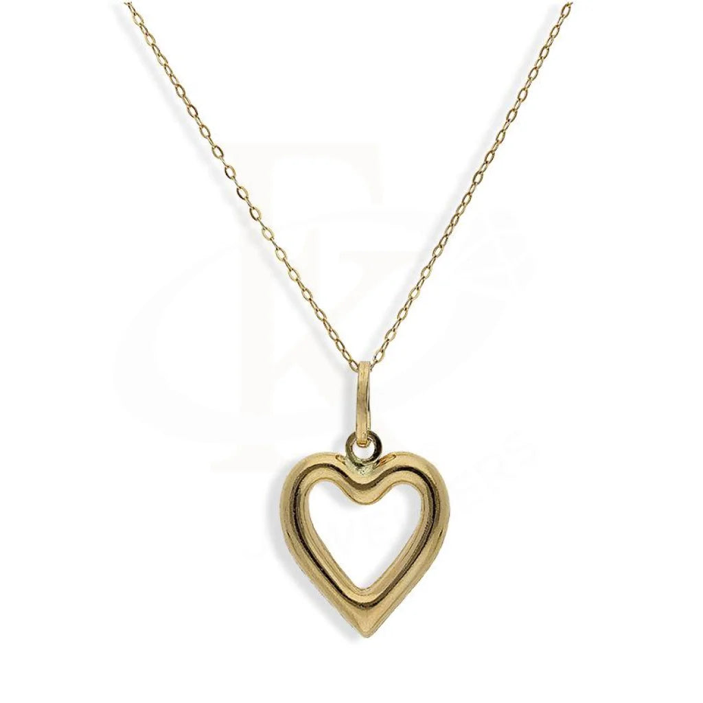 Valentine’s Day Necklaces -Gold Necklace (Chain with Heart Shaped Pendant) 18KT - FKJNKL18K2257