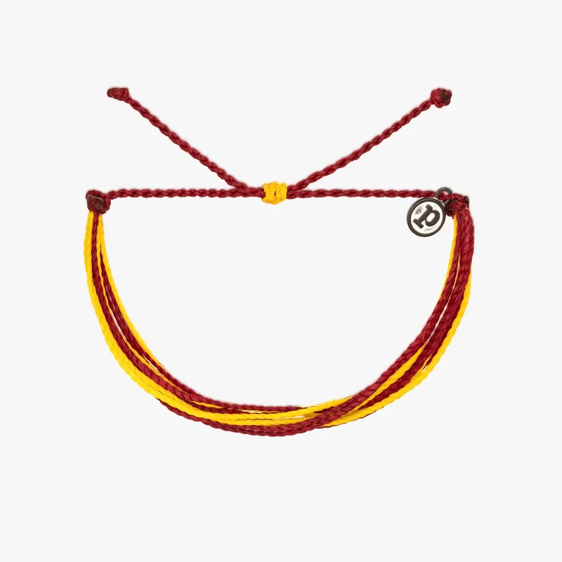 Anniversary Bracelets -Maroon & Yellow Bracelet