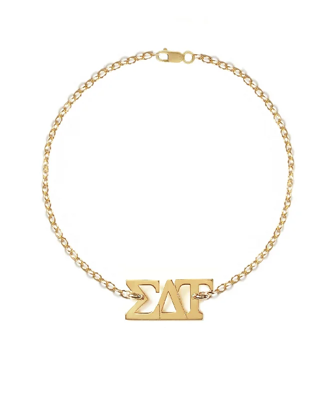 Cuff Bracelets -Sigma Delta Tau Bracelet