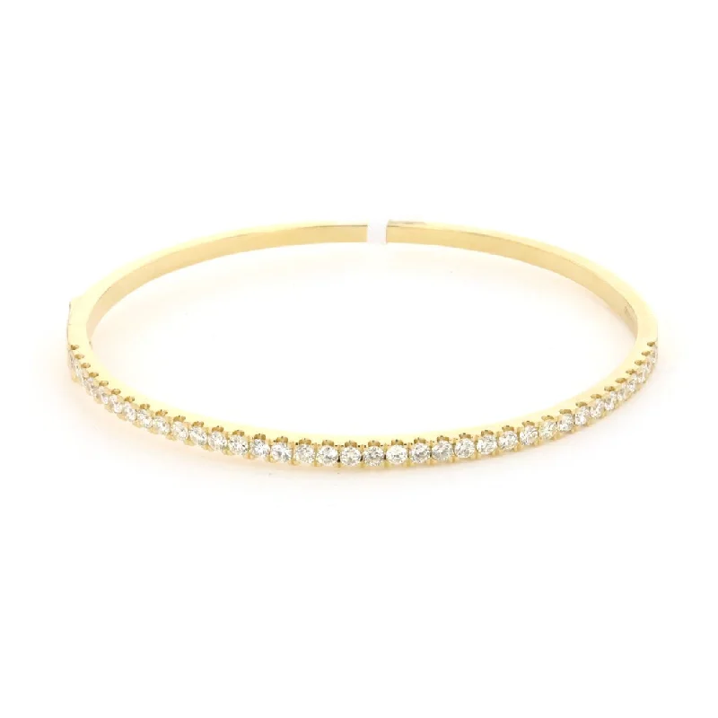 Gold Bracelets -1.81 ctw Diamond Bangle Bracelet