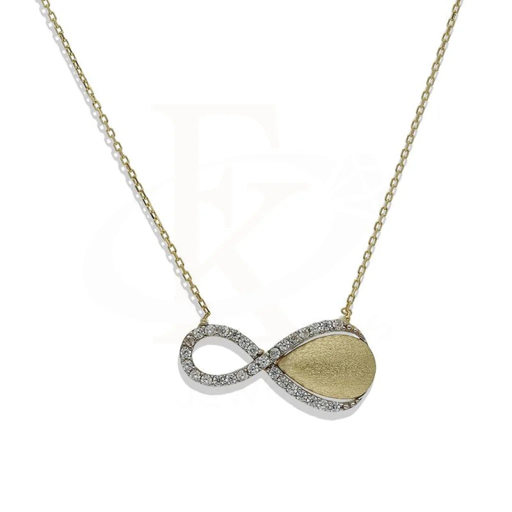 Faith Necklaces -Gold Infinity Shaped Necklace 18KT - FKJNKL18K2262