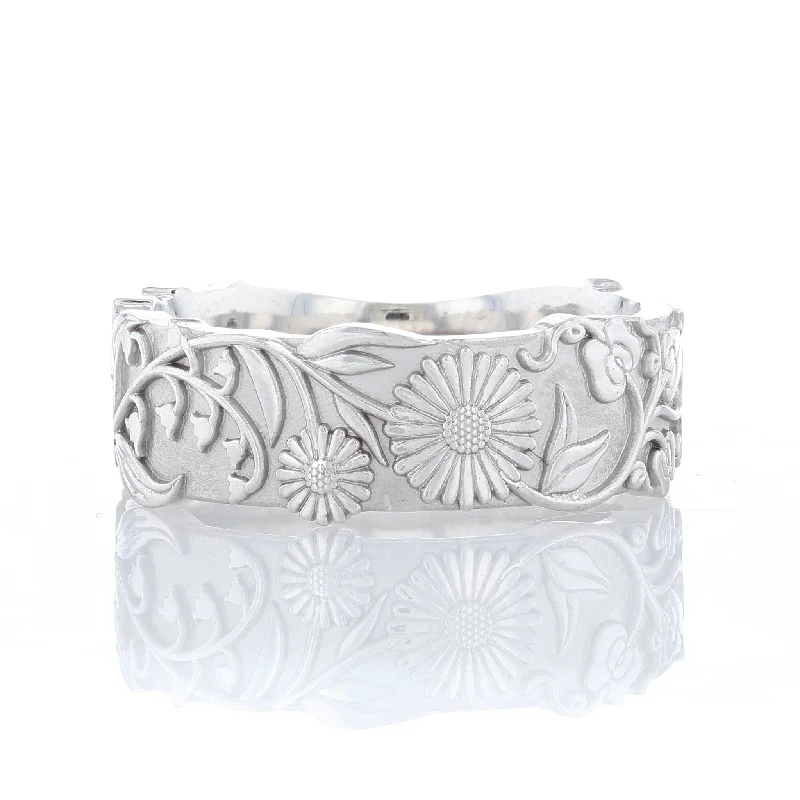 Ladies Rings for Teens-Organic Flower Ring